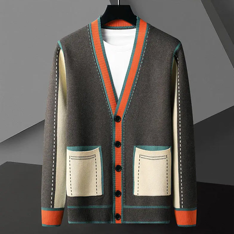 Elegance Geometrisk strikket cardigan