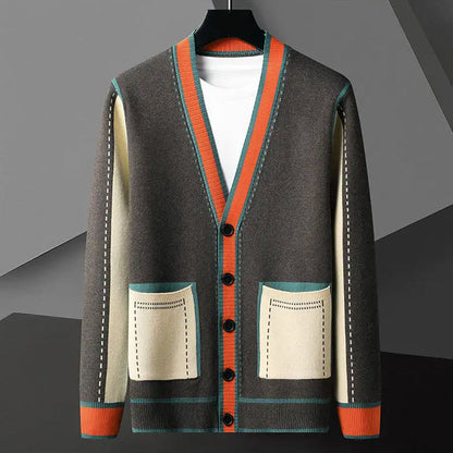 Elegance Geometrisk strikket cardigan