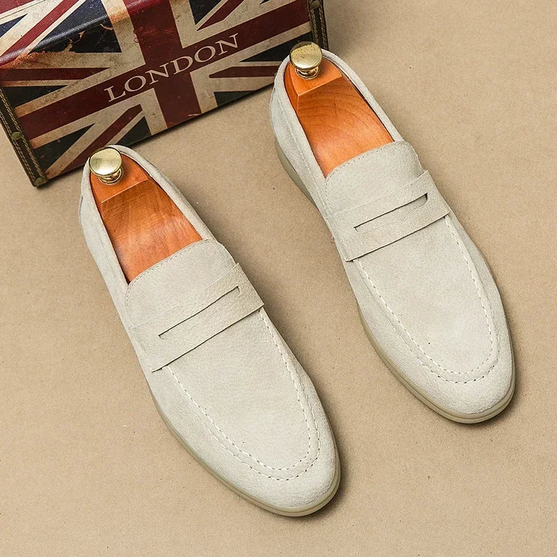 Alessandro Veneti Elegant Suede Loafers
