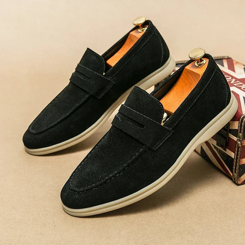 Alessandro Veneti Elegant Suede Loafers