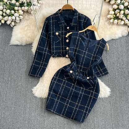 Valentina Rossi Tweed 2-delt sæt